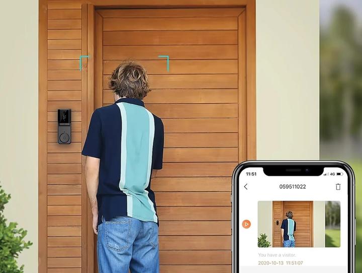 Actual product image Avizar IP65 Verbundene Video-Türklingel (Wi-Fi, Wireless)