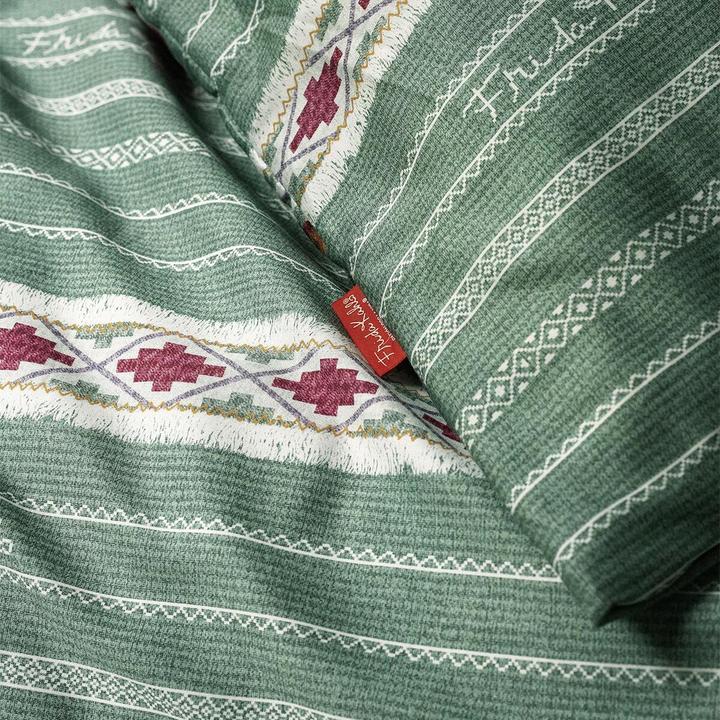 Produktbild Irisette Mako-Satin Bettwäsche Playa 8580 grün (Bettwäsche Set, 135x200 cm + 80x80 cm)