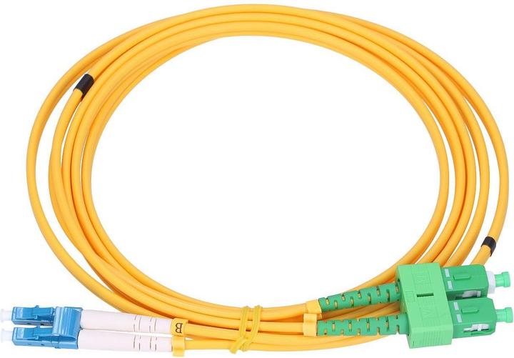 Produktbild Extralink SC/APC-LC/UPC | Patchcord | Jednomodowy, Duplex, G652D, 3mm, 0,5m (CAT6, 0.50 m)