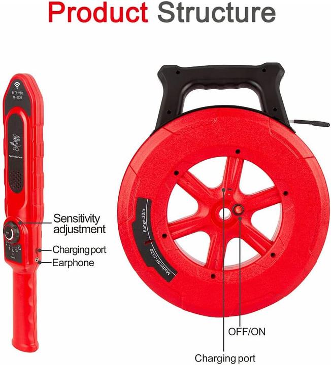 Actual product image Noyafa Rohrdetektor für Wasserleitungen