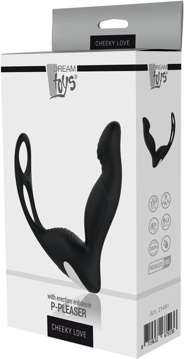 Immagine prodotto Dream Toys Vibratore prostatico P-Pleaser con cock ring