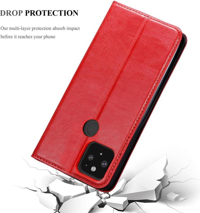 Actual product image Cadorabo Book Invisible Magnet Cover (Google Pixel 5)