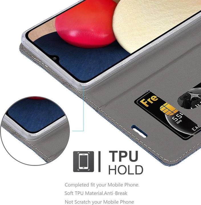 Image du produit Cadorabo Couverture look jeans Book (Samsung Galaxy A02s)