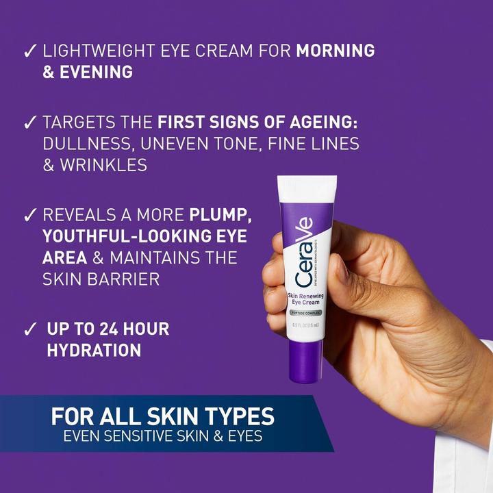 Actual product image CeraVe Skin Renewing (Eye Care Cream, Day + Night, 15 ml)