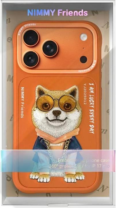 Produktbild Etuui Case Nimmy Glasses Cool Dog for iPhone 17 Pro Max orange (Apple iPhone 17 Pro Max)