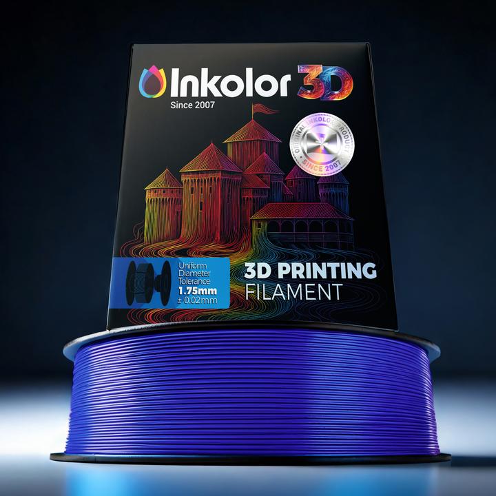 Image du produit Inkolor 3D Filament PLA Blau (PLA, 1.75 mm, 1000 g)