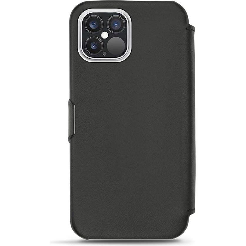 Thumbnail - Noreve Lederschutzhülle horizontal (Apple iPhone 12 Pro), Smartphone Hülle, Schwarz