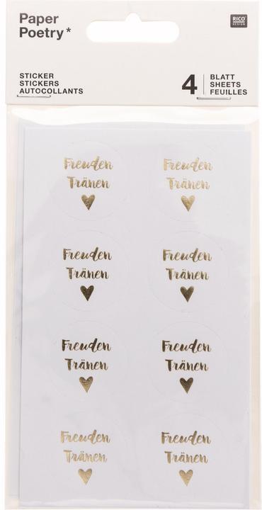 Produktbild Rico Design Paper Poetry Sticker Freudentränen