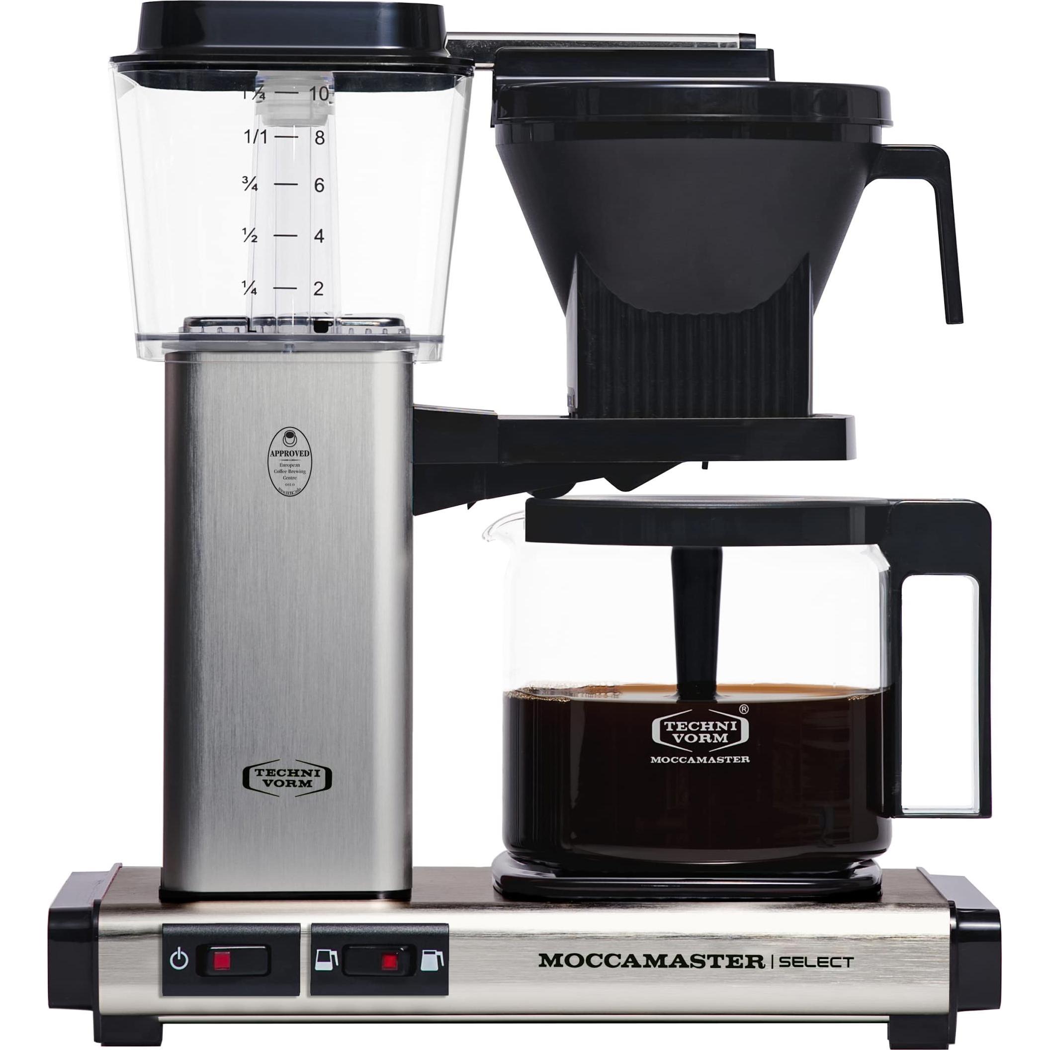 Moccamaster KBG Select, Filterkaffeemaschine, Silber
