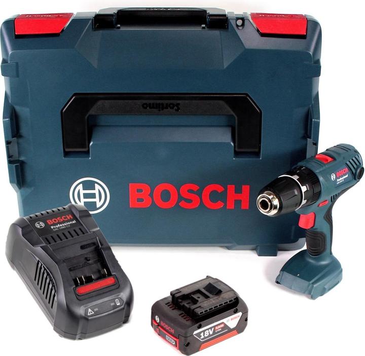 Image du produit Bosch Professional GSB 18V-21 Perceuse-visseuse à percussion sans fil 18V 55Nm + 1x Batterie 5,0Ah +