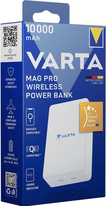 Actual product image Varta Mag Pro Wireless PB 10000 mAh (10000 mAh, 20 W, 37 Wh)