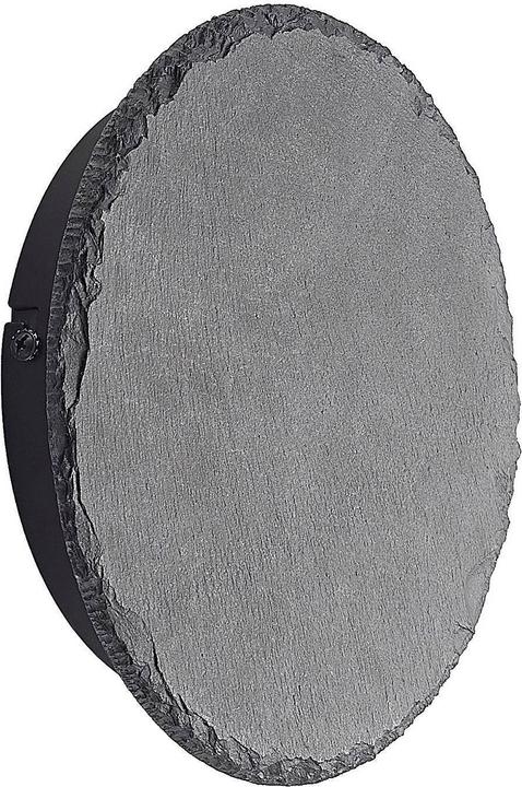 Produktbild Lindby Peetu LED-Wandleuchte, Schiefer, rund (1000 lm)