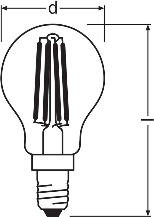 Actual product image Osram Star Classic P (E14, 5.50 W, 806 lm, 1 x, D)