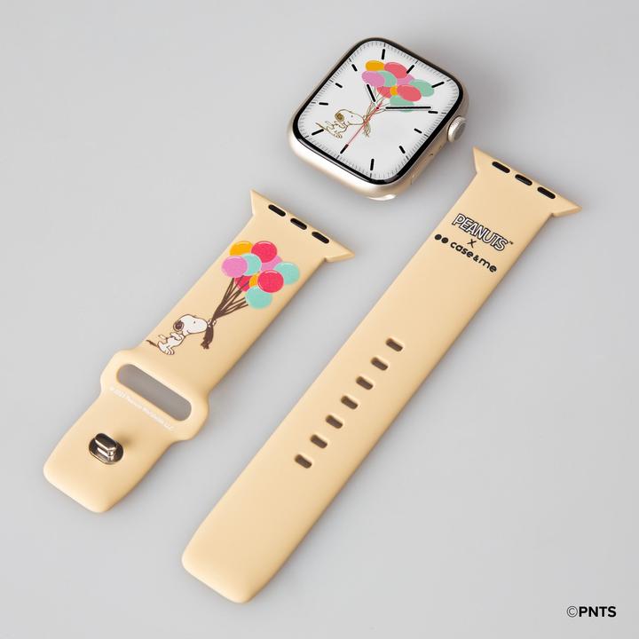 Immagine prodotto Caseme Cinturino per Apple Watch 42, 44, 45 e 49 mm con design Peanuts (42 mm, 44 mm, 45 mm, 49 mm, Silicone)