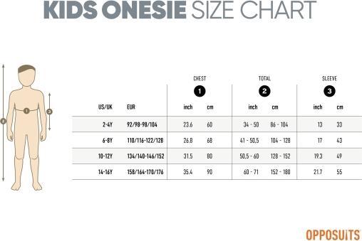 Immagine prodotto OppoSuits Lemur Onesie für Kinder (158, 164, 170, 176)