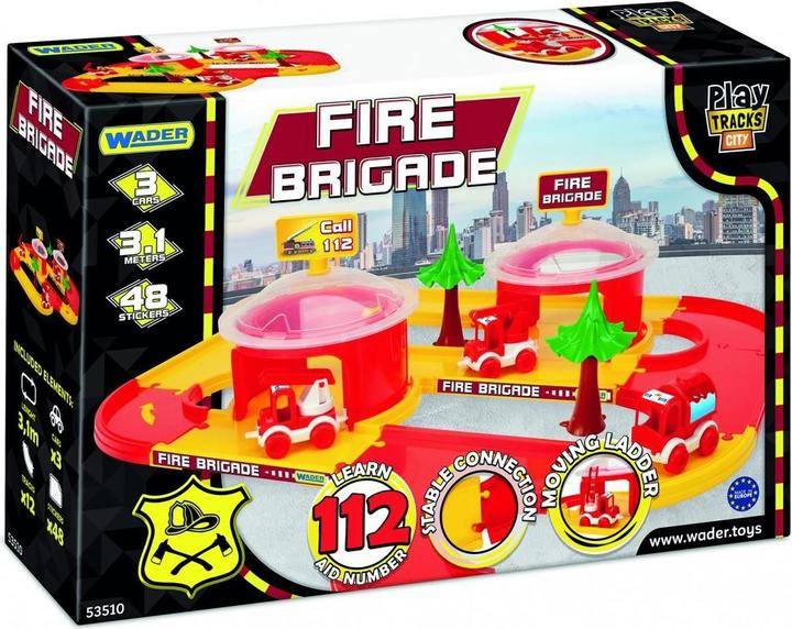 Actual product image Wader Play Tracks City Fire Department - fire station