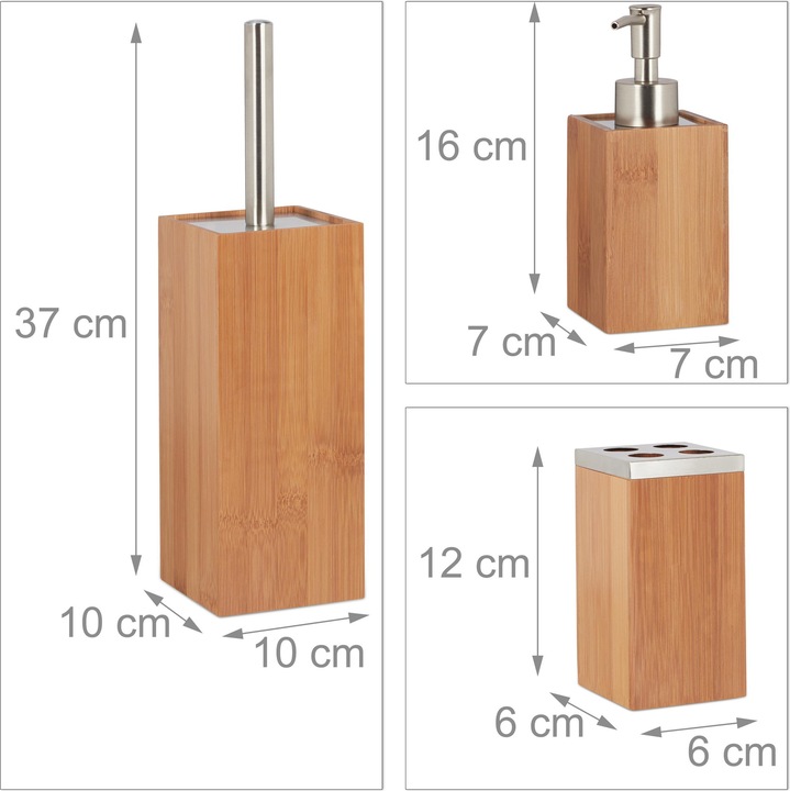 Image du produit Relaxdays Bad Set Bambus