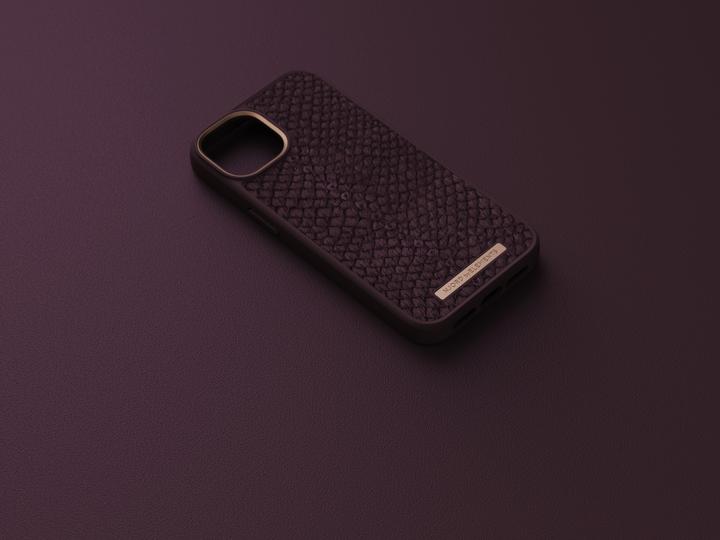 Image du produit Njord Étui rigide Salm.Leather Magsafe orange (Apple iPhone 14)