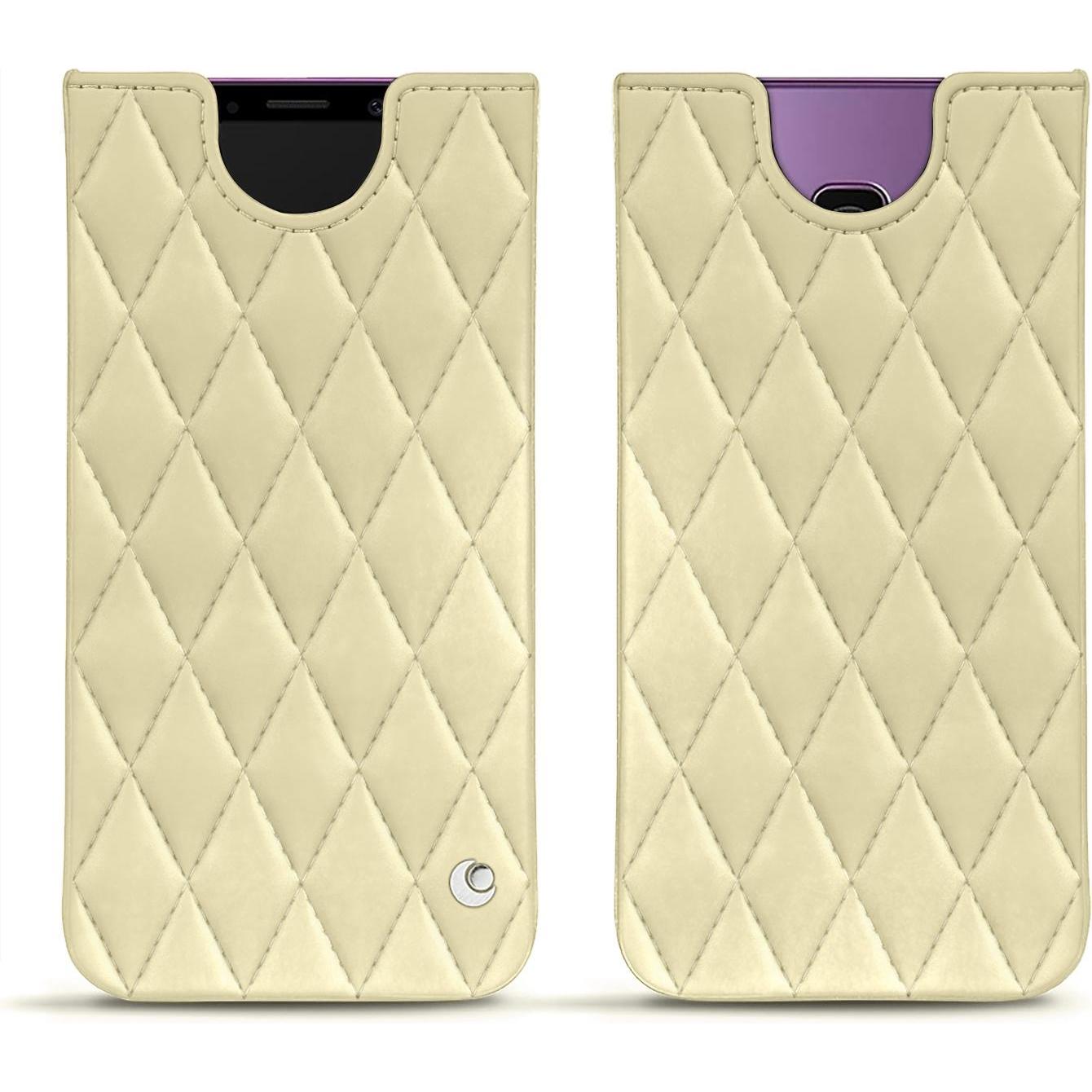 Thumbnail - Noreve Lederschutzhülle (Samsung Galaxy S9+), Smartphone Hülle, Beige