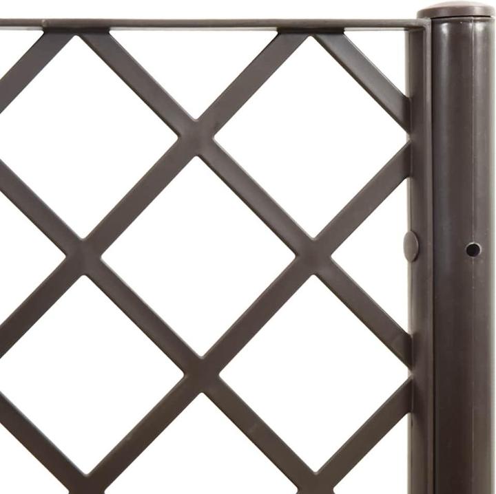 Image du produit vidaXL Bac à plantes avec treillis PP