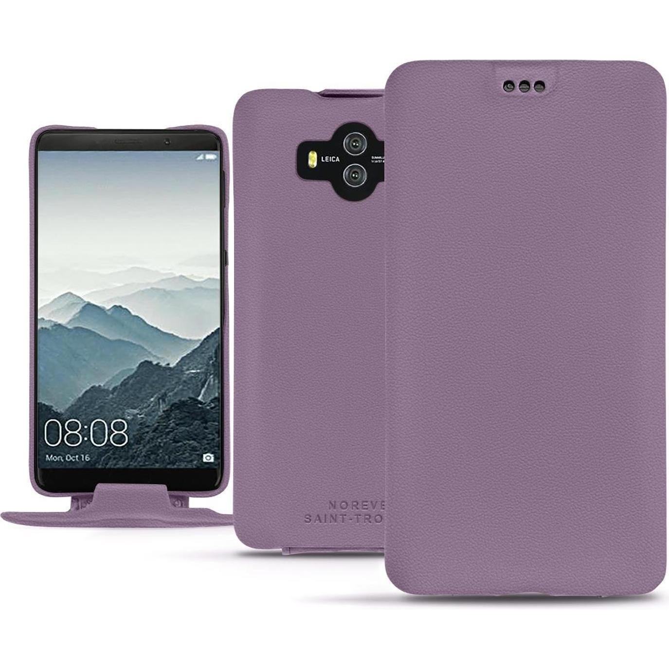 Noreve Lederschutzhülle vertikal (Huawei Mate 10), Smartphone Hülle, Violett