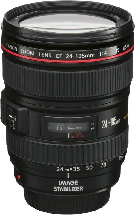 Canon EF 24-105mm f/4 L IS USM (Canon EF, Plein format)