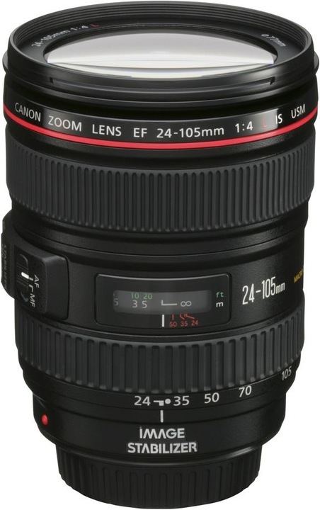 Canon EF 24-105mm f/4 L IS USM (Canon EF, Plein format)
