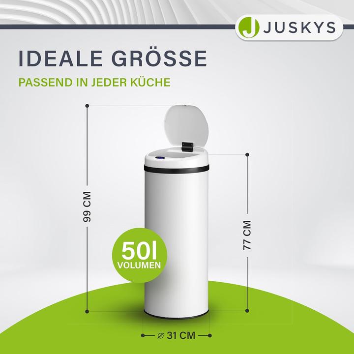 Image du produit Juskys Sensor-Mülleimer, 50L (50 l)