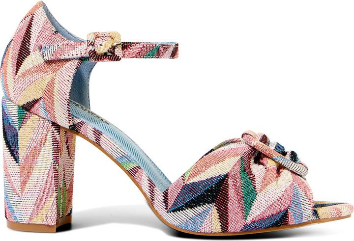 Actual product image Joe Browns Metallic Jacquard Chunky Block Heels (38)