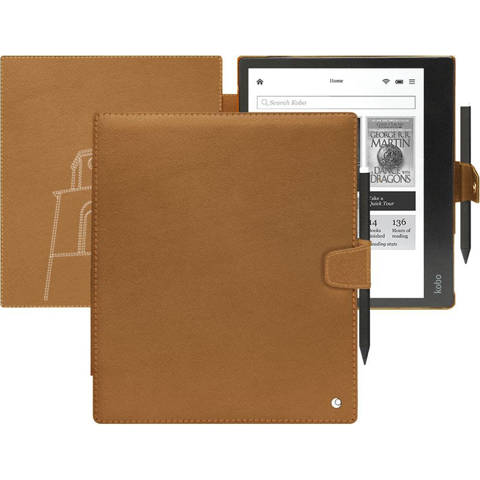 Noreve Lederschutzhülle horizontal, eReader Zubehör, Braun