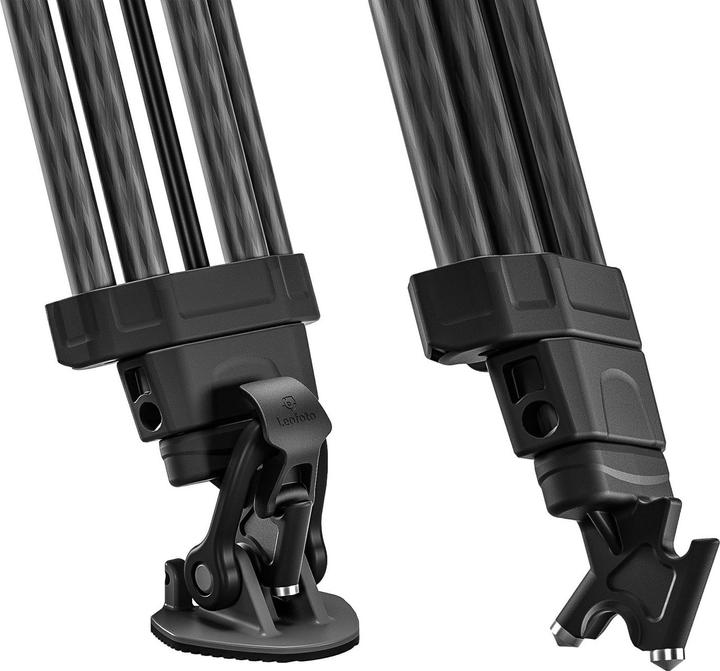 Actual product image Leofoto LVF-163C video tripod with FH-10 fluid head (Carbon)