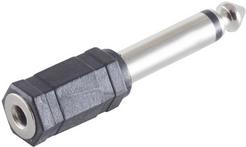 Actual product image Shiverpeaks ®-BASIC-S--Adapter, jack plug mono 6.3mm to jack coupling mono 3.5mm