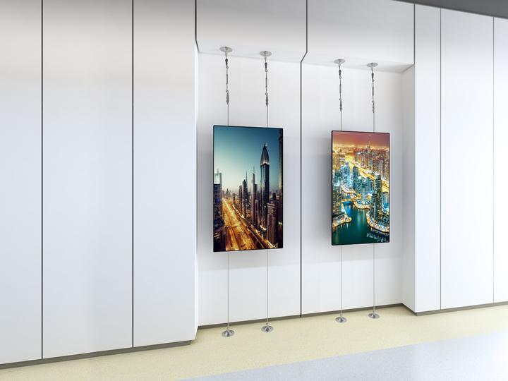 Image du produit Multibrackets Support plafond/sol, 1 x 40" - 65", VESA 100-