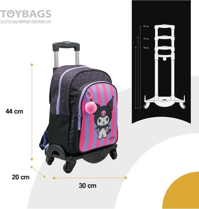 Actual product image Kuromi Kinderrucksack