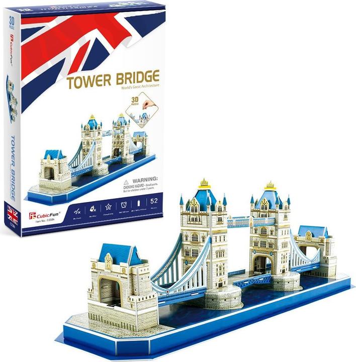 Actual product image Cubicfun Tower Bridge (52 pieces)