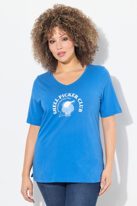 Actual product image Ulla Popken Shell Picker Club Short Sleeve Graphic Tee (46, 48)