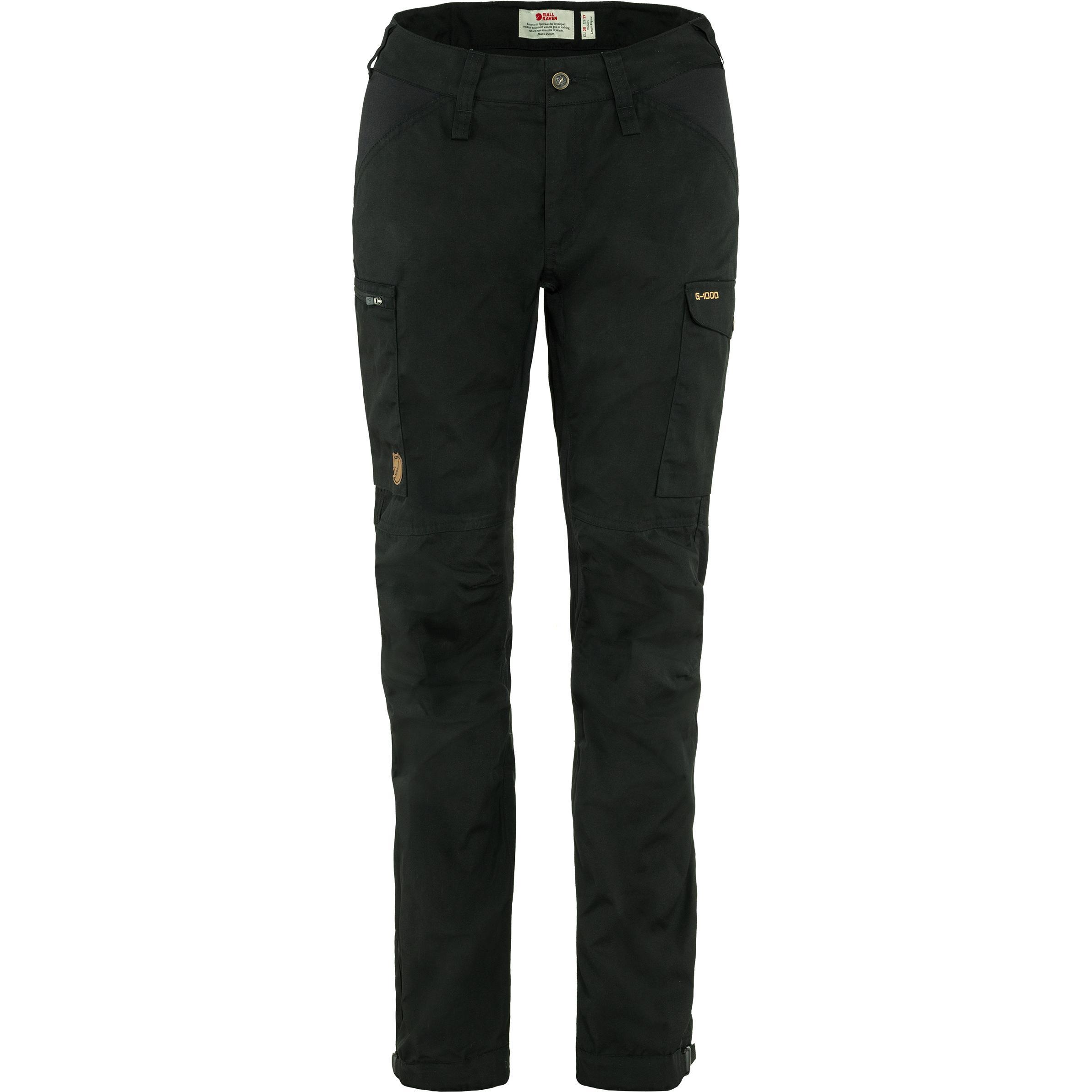 Fjällräven, Damen, Outdoorhose, Kaipak Trousers Curved W (44), Schwarz, 44