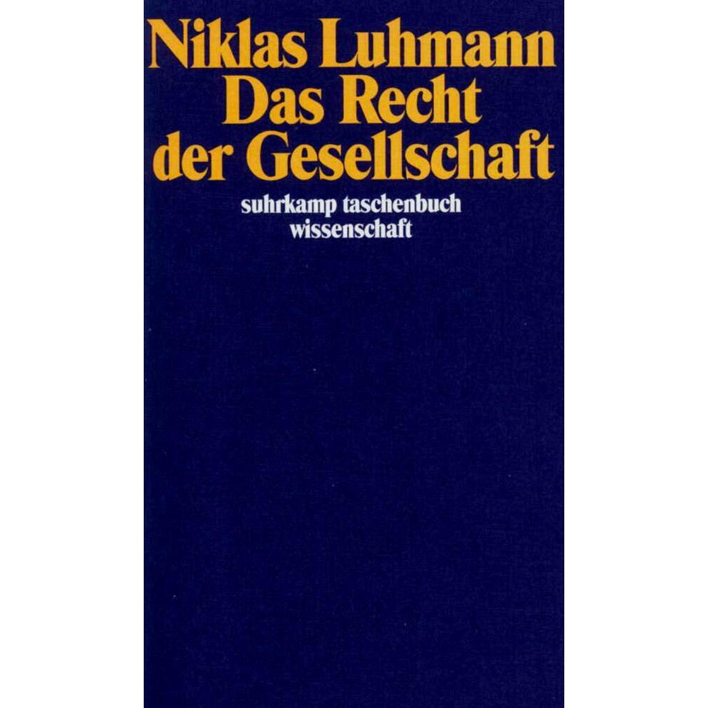 Das Recht der Gesellschaft, Fachbücher von Niklas Luhmann