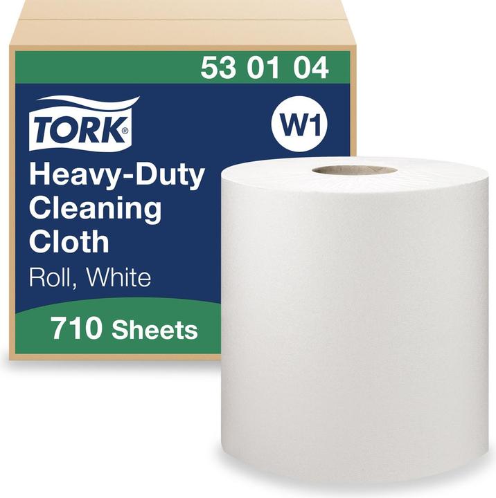 Immagine prodotto Tork Panni per la pulizia Premium 530 a 1 velo 43x38cm bianco 1 rotolo con 710 panni (1 x)