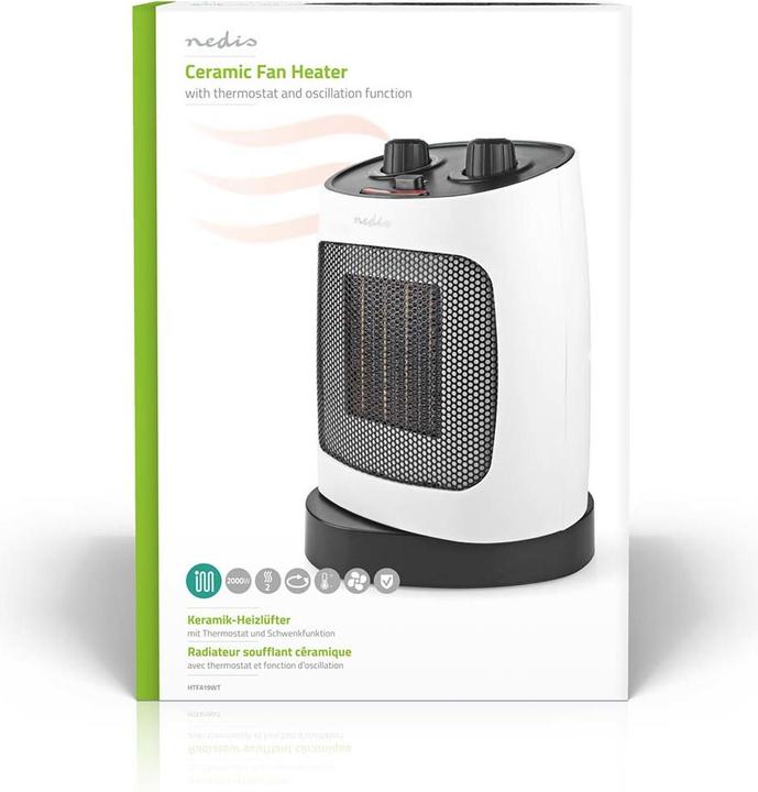 Actual product image Nedis Compact ceramic fan heater (2000 W)