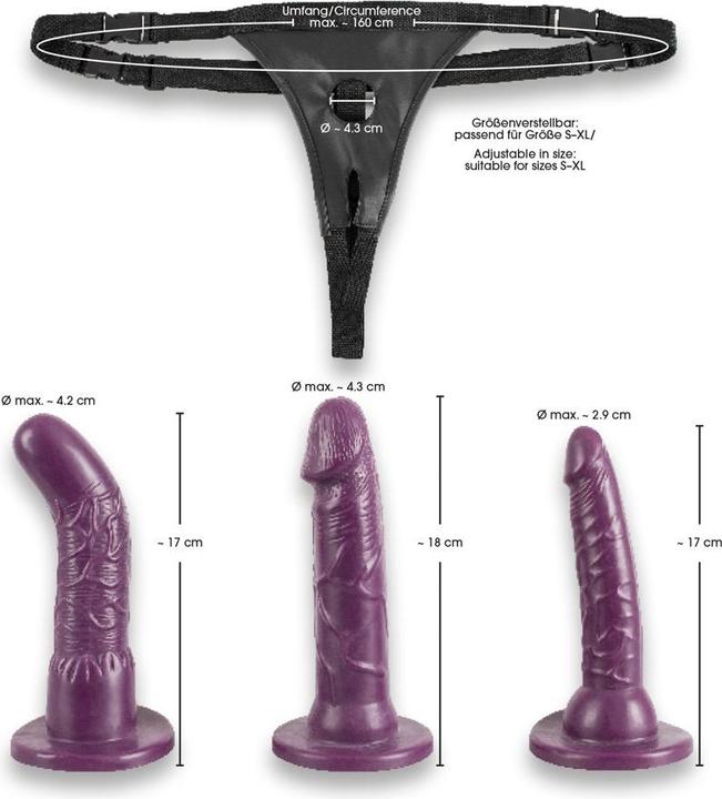 Actual product image Bad Kitty Strap-on set