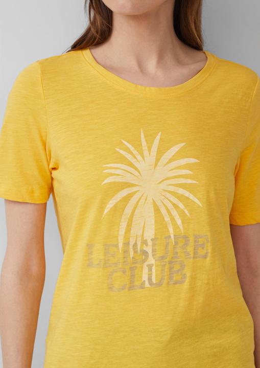 Produktbild S.Oliver T-Shirt Print-T-Shirt mit Flammgarnstruktur im Relaxed Fit (46)