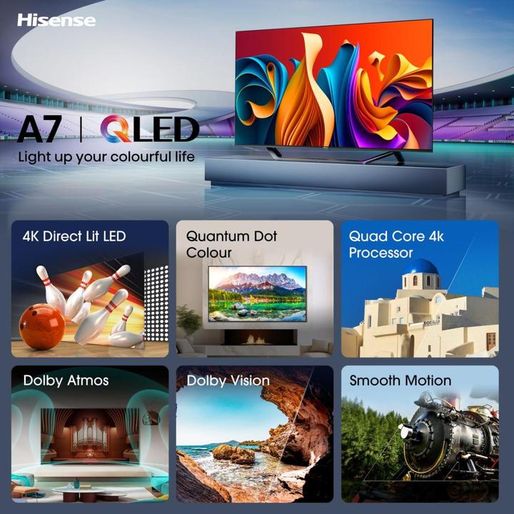 Image du produit Hisense TV 43A7NQ (43", QLED, DHU, 2024)