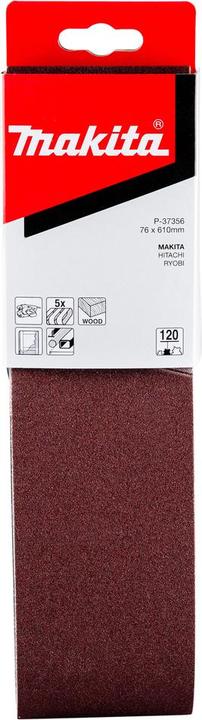 Actual product image Makita Sanding belt 76x610mm K120 (120)