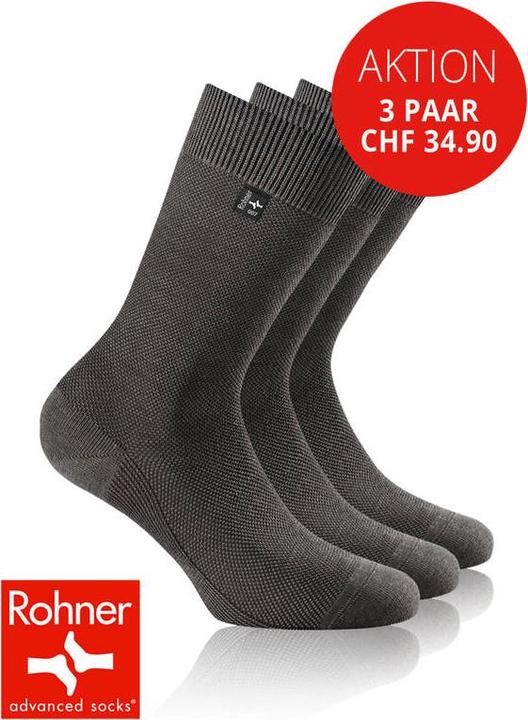 Actual product image Rohner Capri Piqué-Socken (pack of 3, 39 - 40)