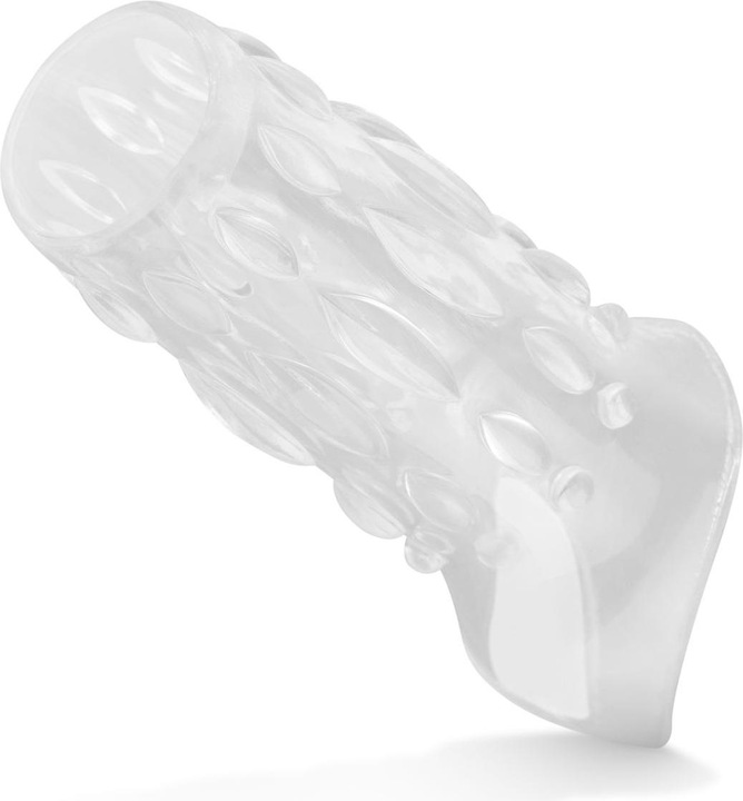 Image du produit Easytoys Manchon Pénien Ouvert à Côtes - Transparent