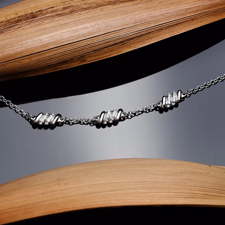 Produktbild Morellato Charming Steel Bracelet with Torchon Crystals SAWZ06 (19 cm, Edelstahl)