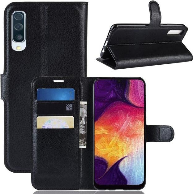 Image du produit MU Classic Série de couvertures de livres en cuir litchi (Samsung Galaxy A50, Samsung Galaxy A30s, Samsung Galaxy A50s)