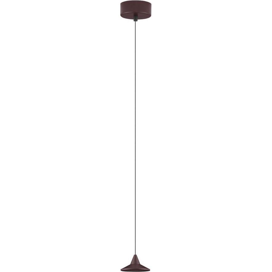 Nova Luce, Pendelleuchte, DRO LED Pendelleuchte Kaffeebraun 6W Warmweiss 150x9,2cm dimmbar 9060222