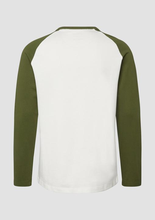 Produktbild s.Oliver T-Shirt Strukturiertes Raglan-Langarmshirt aus Heavy Jersey (S)